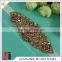 HC-7496-1 Hechun Good Quality Decorative Rose Gold Beaded Trim for Wedding Dress