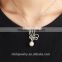 hot sale peral jewellery 925 sterling silver 18K gold plated precious natural white pink pearl pendant necklace pearl jewelry