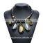 Fashion Occident style handmade wovenbig stone pendant necklace                        
                                                                                Supplier's Choice