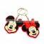Mickey mouse cartoon keychain/Mickey mouse silicone keychain