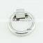 chrome finish modern circular zinc alloy door knocker