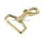 1-1/4" Natural Brass, Swivel Bolt Snap, Solid Brass, quick release snap hook