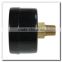 High quality brass internal black steel pressure gauge 0-4bar with back mounting