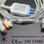 GE Marquette 7pin 3 Lead ECG Cable and Leadwires, IEC with Grabber
