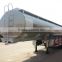 China manufacture 50000liters fuel tank semi traile good quality stainless steel fuel tank trailer stainless steel fuel trailer
