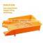 Foldable frosted plastic file tray with fluoresence color