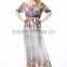 2016 new spring Couture Size Chiffon Dress printing beach holiday dress