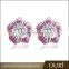 OUXI fashion new arrival rhinestone stud earrings accessories 21002-1
