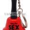 Keychain bell in custom color with logo printing for promo as gift