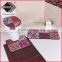 new design flower printing embossing 100% Polyester Shaggy Carpet /bath mat