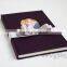 Handmade purple wedding guest book