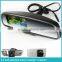 4.3" high brightness car rearview mirror with parking sensors optional function: bluetooth backup camera