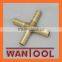 BRASS 4 way pipe air connectors, hose barb pipe fitting