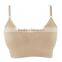 Seamless Spaghetti straps cross sports bra, h vest with removable pad