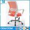 Simple design portable white plastic staff computer office chair