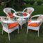 Wicker Rattan Coffee Table and Chair/ Patio Tea Set/ Bistro Set