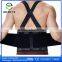 Top selling adjustable neoprene back support brace with double straps