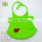 Eco-friendly and soft baby silicone training dinner bib China Baby Bib manufacturer