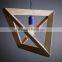 Light Frame Pendant Light Solid wood Pendant Light