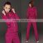 Womens Thickening velour 2 Pcs Hoodies Set Tracksuit Sports Hoodie+Pants