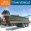 Titan Tri axle Hydraulic Cylinder Side Dump Trucks / Tipper Dumper Truck Trailer For Sale