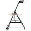 HomCom Folding Aluminum Medical Rollator Walker - Dark Green