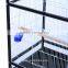 Pawhut 54"H Black/White Bird Flight Cage Stand