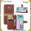 8 Colors Wholesale PU + PC Litchi Pattern Wallet Card Flip Case Stand Cover Holster Phone Shell For Samsung Galaxy S6 Edge Plus