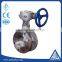 cast iron metal seated flange type butterfly valve