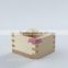 Japanese colorful Sake cup as wooden box craft with pleasant scent of Hinoki