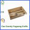 wooden carrying crate tray with handles unfinished wood serving tray
