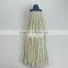 Easy clean cotton mop head with plastic socket