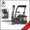 1 ton 1.5 ton Counterbalanced battery forklift truck three wheels electric forklift