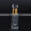 Promotional gifts square shaped mini glass bottle with aluminum cap and glass stick for cosmetic perfume packaging