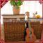 S&D Wicker House Hold Storage Basket rattan Hamper Basket Wicker Laundry Basket With Linner