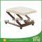 3-Way Folding Wooden Footrest Adjustable Foot Stool