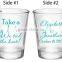 souvenir 1.5oz shot glass for drinking liquid vodka whiskey measuring cup