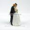 Resin wedding cake toppers bride and groom figurines