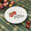 All Kinds Size Ceramic Round Plate With Decal Printing Pizza Plates