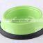 Plastic slip-resistant pet bowl with rubber bottom/ dog bowl