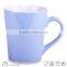 ceramic milk mug two tone glossy coffee mug