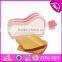 2017 New products children pretend play miniature wooden toaster toy W10D154