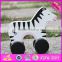 2017 New products animal toy wooden cars for kids W04A316