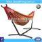 Color Options 2 person Camping Hammocks Combo OEM/OMD Available Steel stand and Canvas Hammock