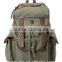 Army Olive Green Cotton Canvas Casual Backpack