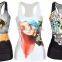 high quality new custom 3D printing wholesale tank top sbulimation tank top women tank top gym