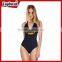2017 new arrival cut out racerback swimwear distributors