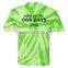 China factory best price custom made high quality anti-microbial 100% polyester Tie Dye T shirt