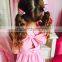 Lovely Baby Summer Clothes Sleeveless Boutique Girl Clothing Baby Girl Pink Cotton Dress