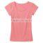 100% Polyester o Neck Cheap 2016 Women t Shirt